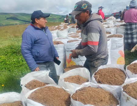Entrega de abono orgánico